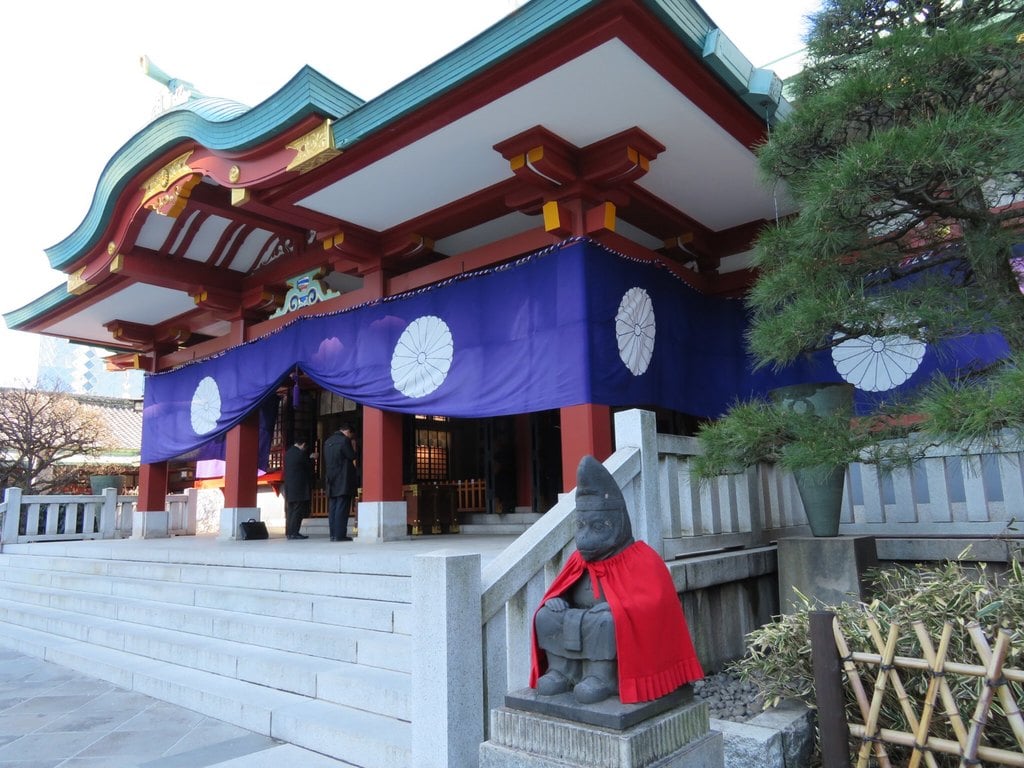 日枝神社の狛犬(東京都溜池山王駅)