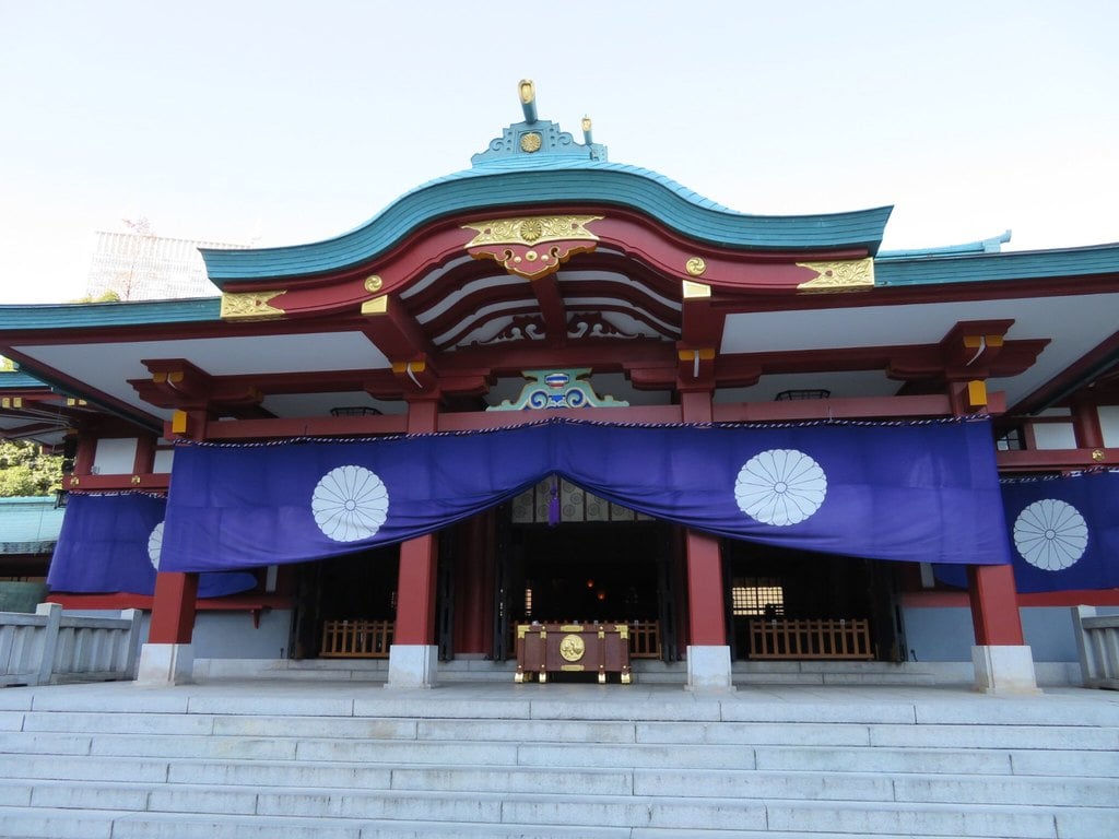 日枝神社の本殿・本堂(東京都溜池山王駅)