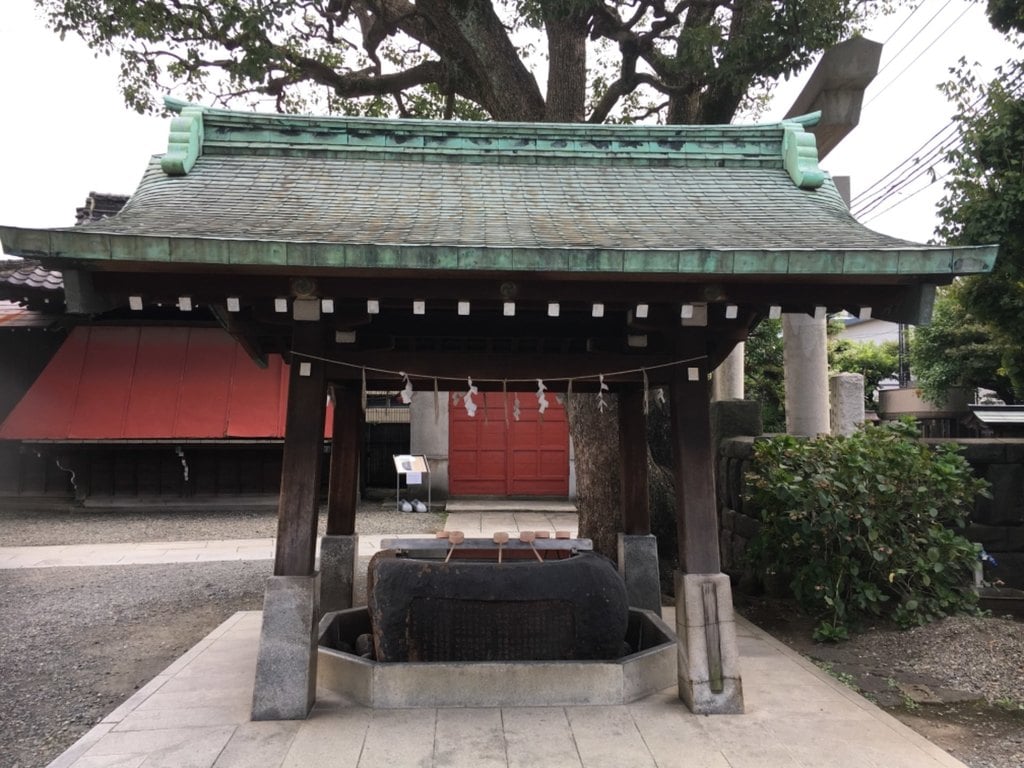 麻布氷川神社の手水