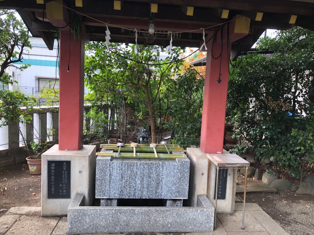 前川神社の手水